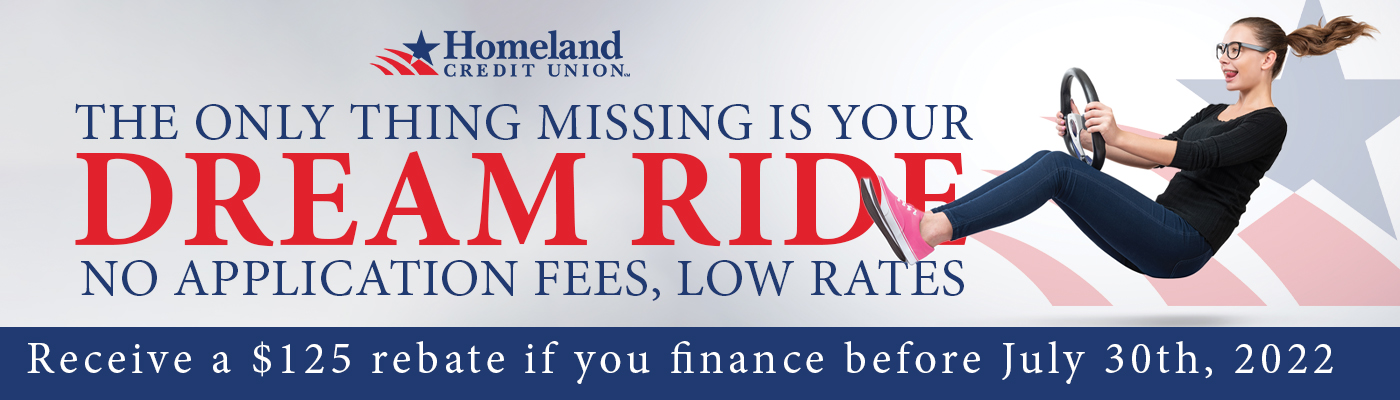 auto billboard copy The only thing missing is your dream ride. No applications fees, low rates. Receive a $125 rate if you finance before July 30th, 2022